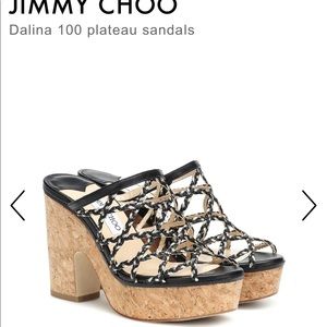 Jimmy Choo Dalina platform wedge block heel